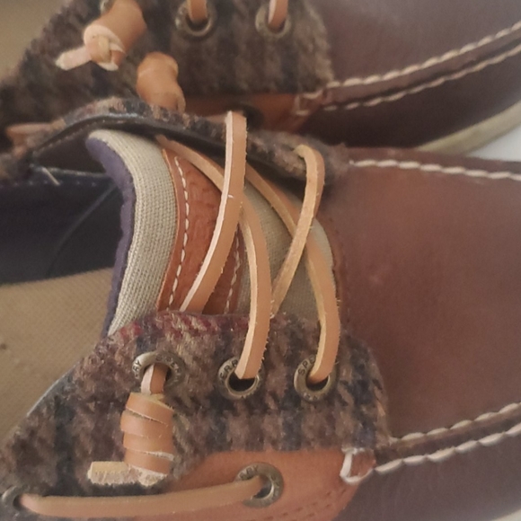 Women's Sperry Top Sider Shoes Sz7 (brown and tan) - Picture 3 of 9